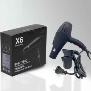 سشوار حرفه ای سالنی x6 قدرت 2800 وات
